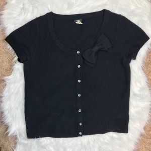 J. Crew Dream Valerie Bow Cardigan